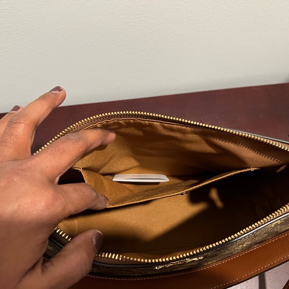 Coach Clara Shoulder Bag In Signature Canvas With Snowflake Print - Picture 6 of 7